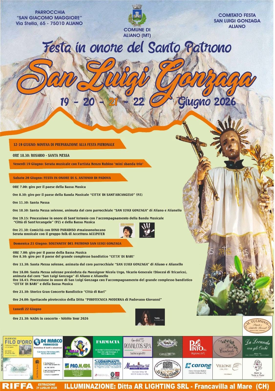 San Luigi Gonzaga 2026